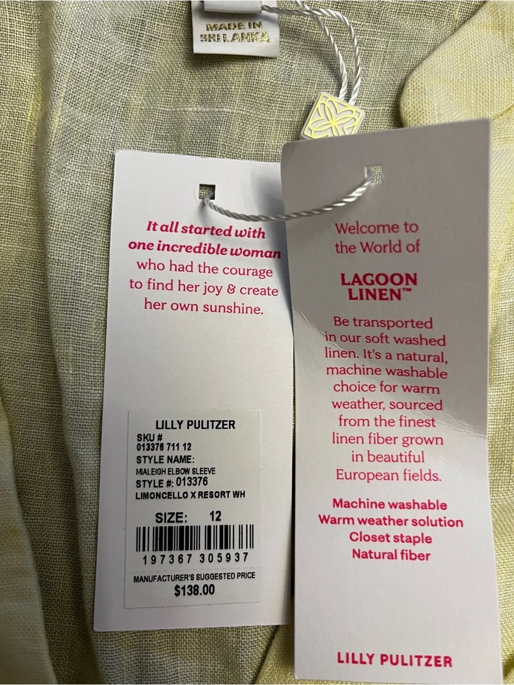 Lilly Pulitzer Mialeigh linen top
